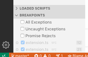 When debugging an extension, closing the extension dev host exception ...