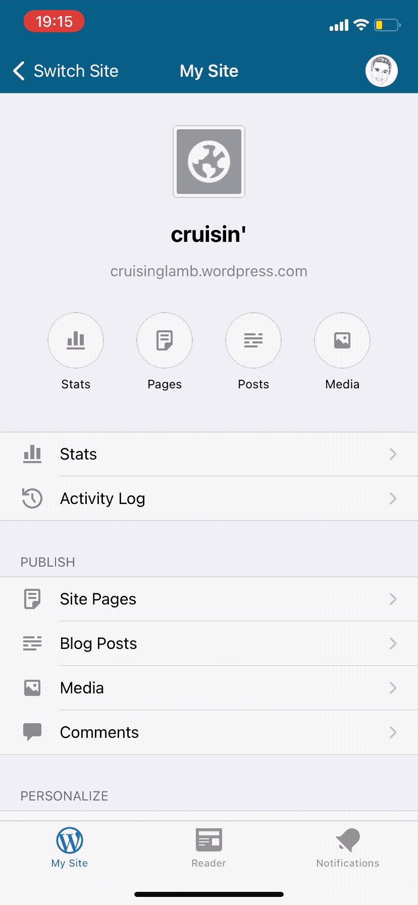 Reader follow button jumping into place