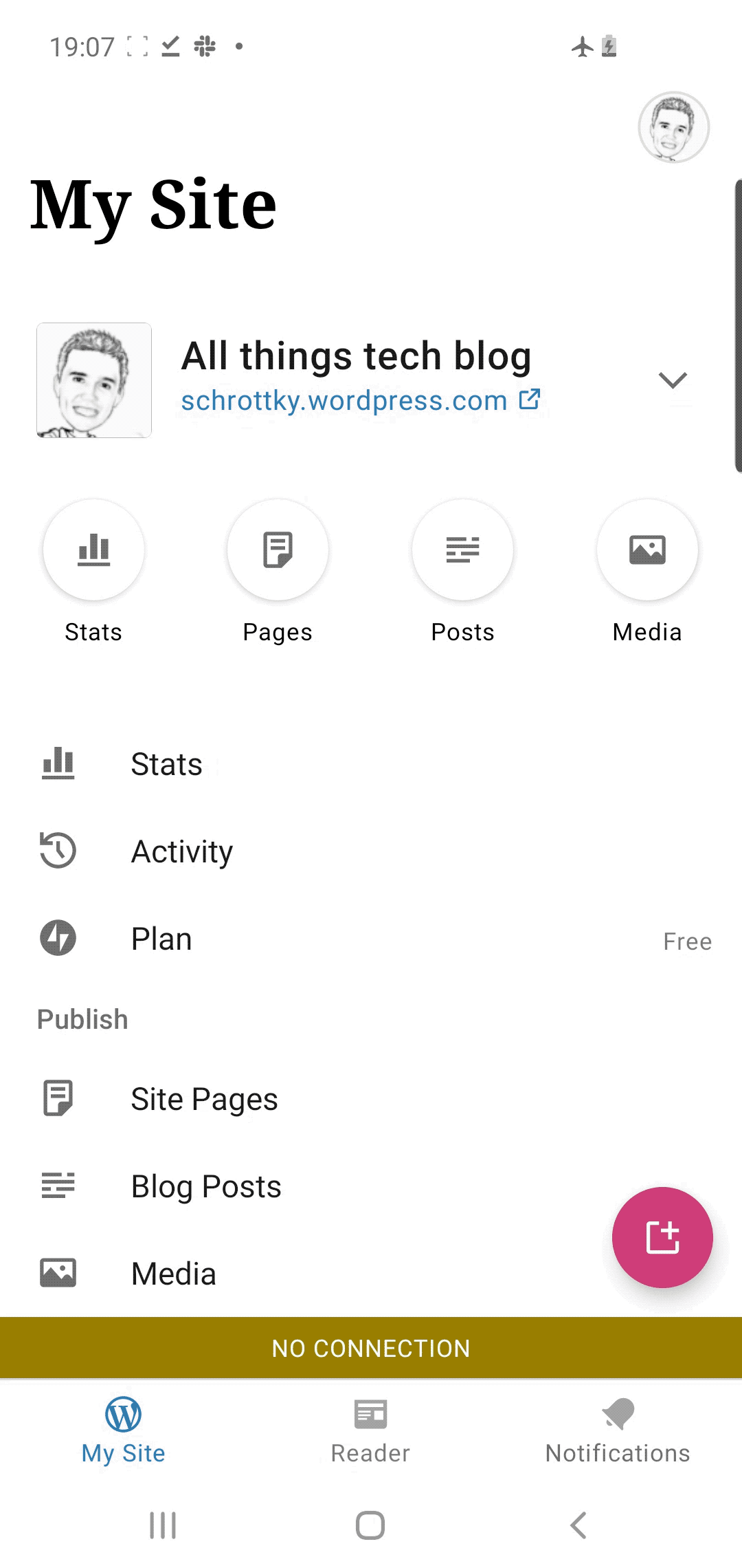 non-user-friendly web page not available message shown when attempting to view a site while offline