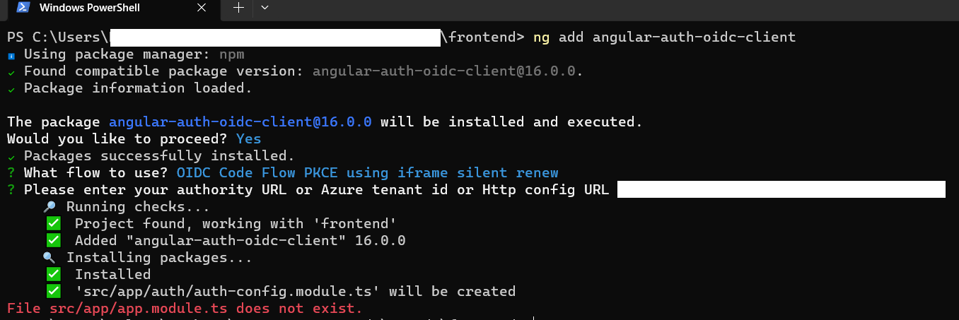 Bug Ng Add Angular auth oidc client Broken On Angular 16 Standalone Bug Ng Add Angular auth oidc client Broken On Angular 16 Standalone