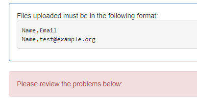 Inviting a user already in the course fails with unhelpful error ...