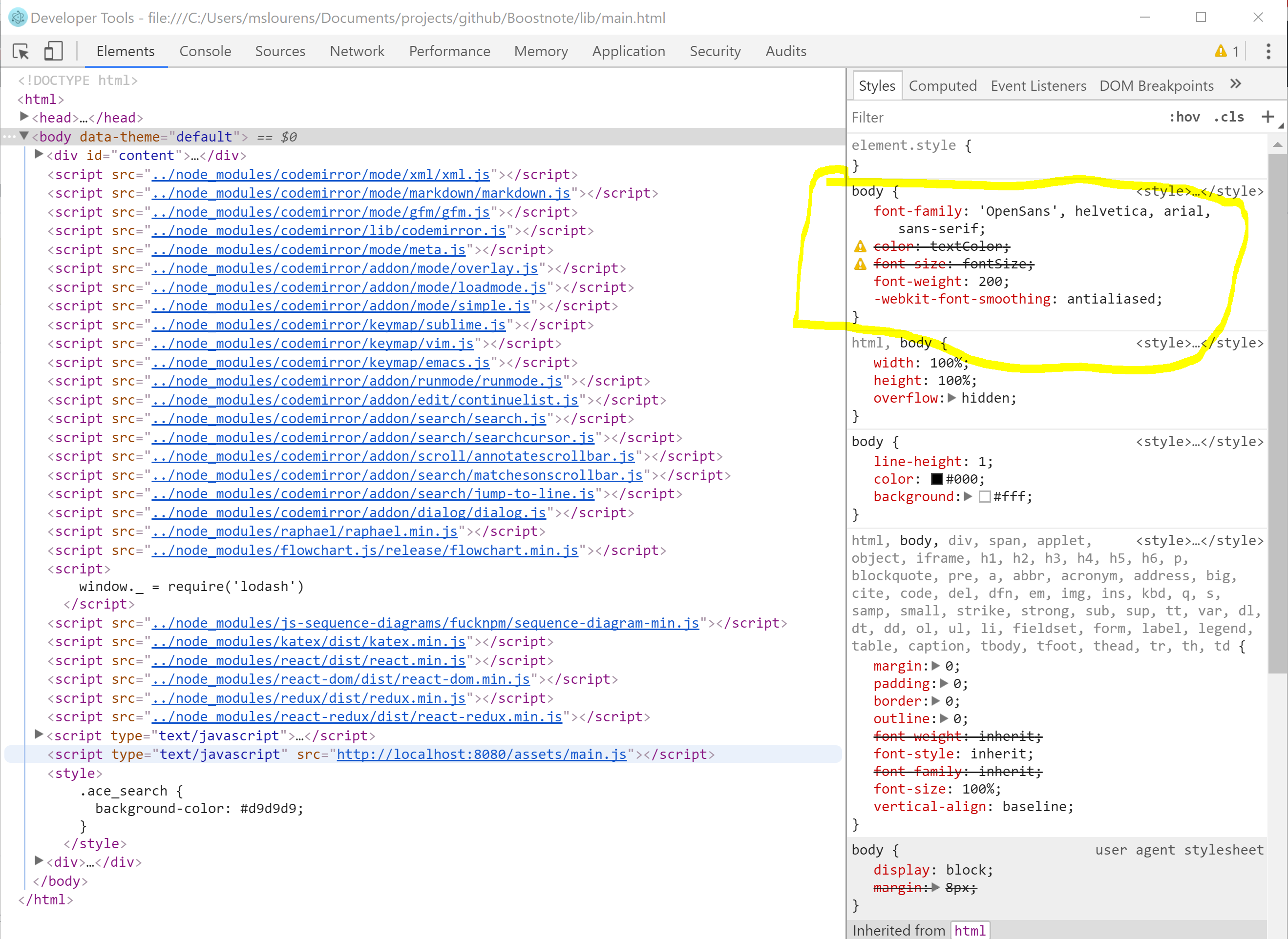 global.styl not working correctly · Issue #1240 · BoostIO/BoostNote ...