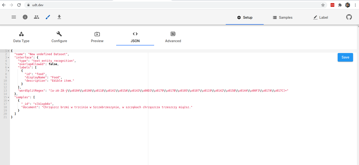 `wordSplitRegex` should be configurable via Text Entity Recognition and ...
