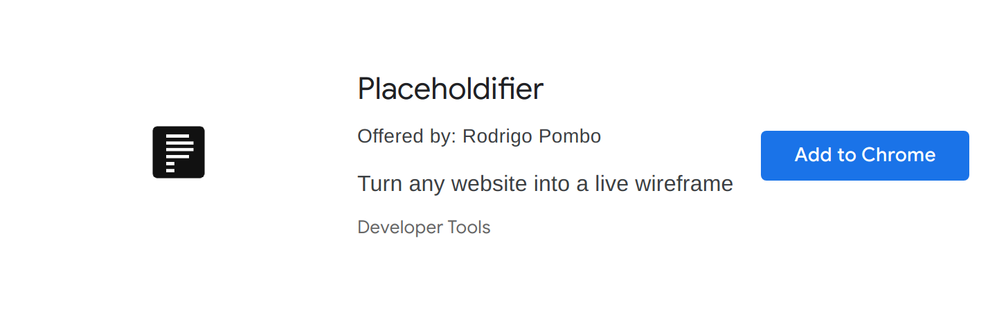 Placeholdifier Chrome Extension