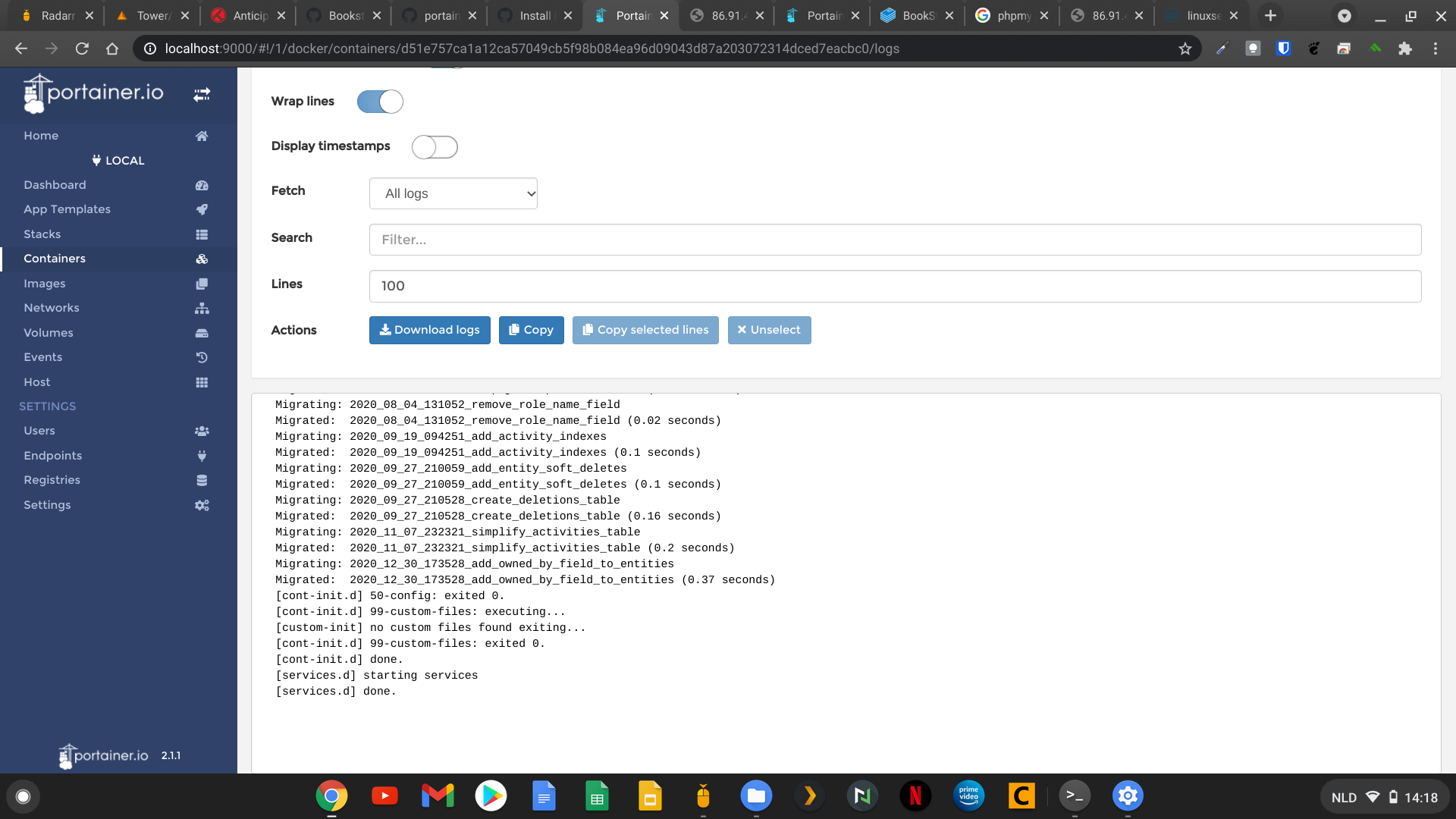 Bookstack fails to install · Issue #21 · Qballjos/portainer_templates ...