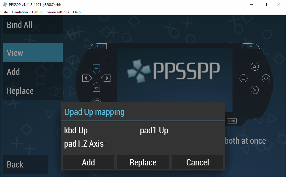 Dpad Up mapping showing 3 buttons mapped