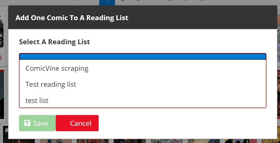 Newly created reading list not showing in Library Contents pane without