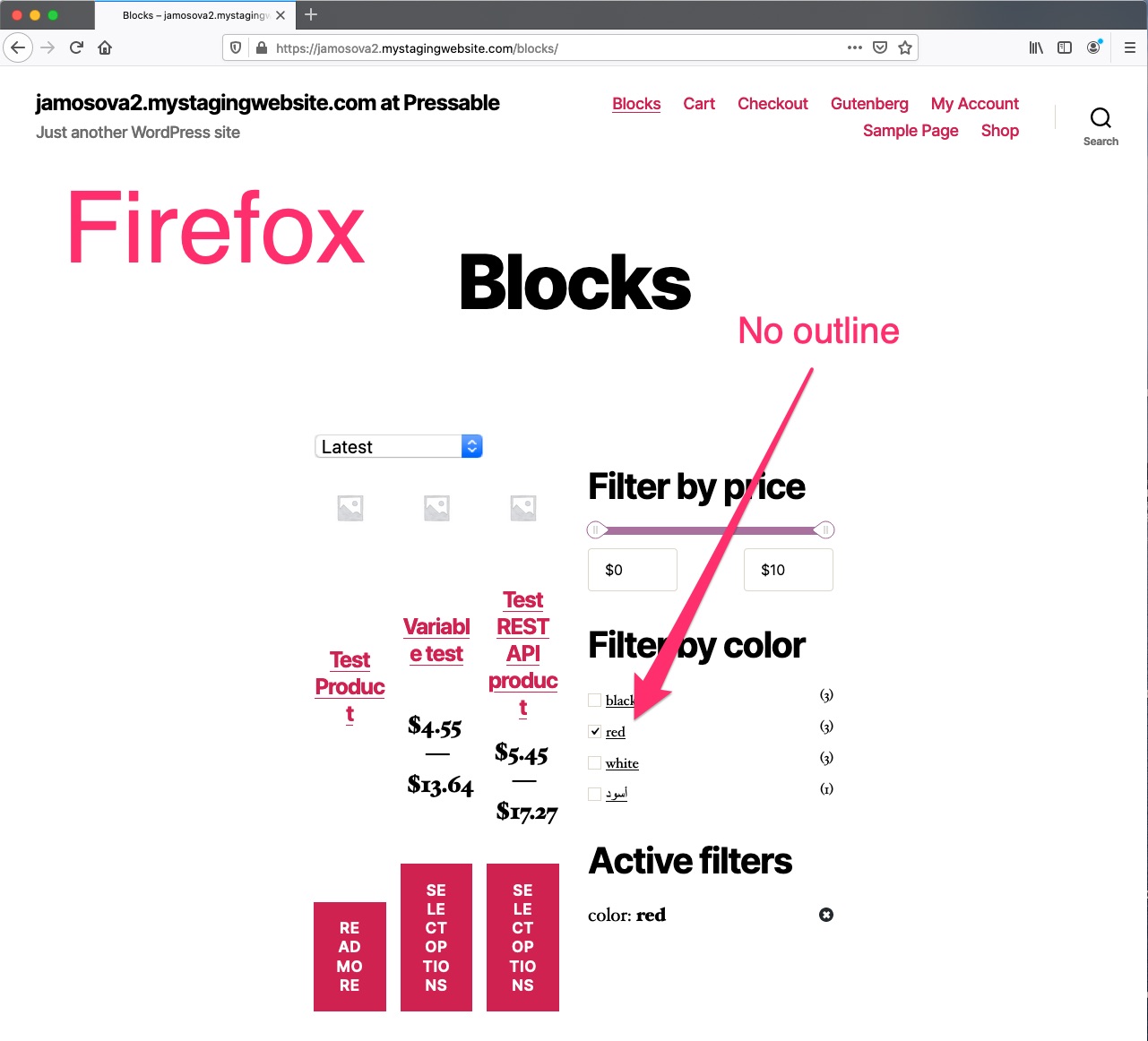 [WC 3.9 beta.2]: Filter by Attribute Block: The attributes filter ...