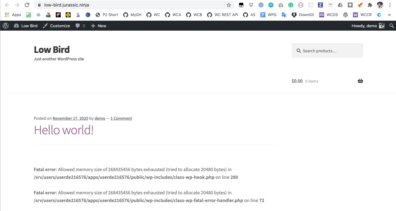 Wc 4 8 Beta Wp 5 6 Beta4 Fatal Error When Testing With Gutenberg Creative Mail By Constant Contact Product Bundles Allowed Memory Size Woocommerce