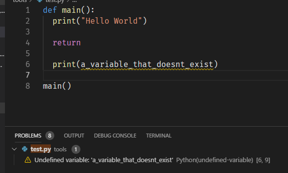 Detect unreachable code · Issue #1472 · microsoft/python-language ...