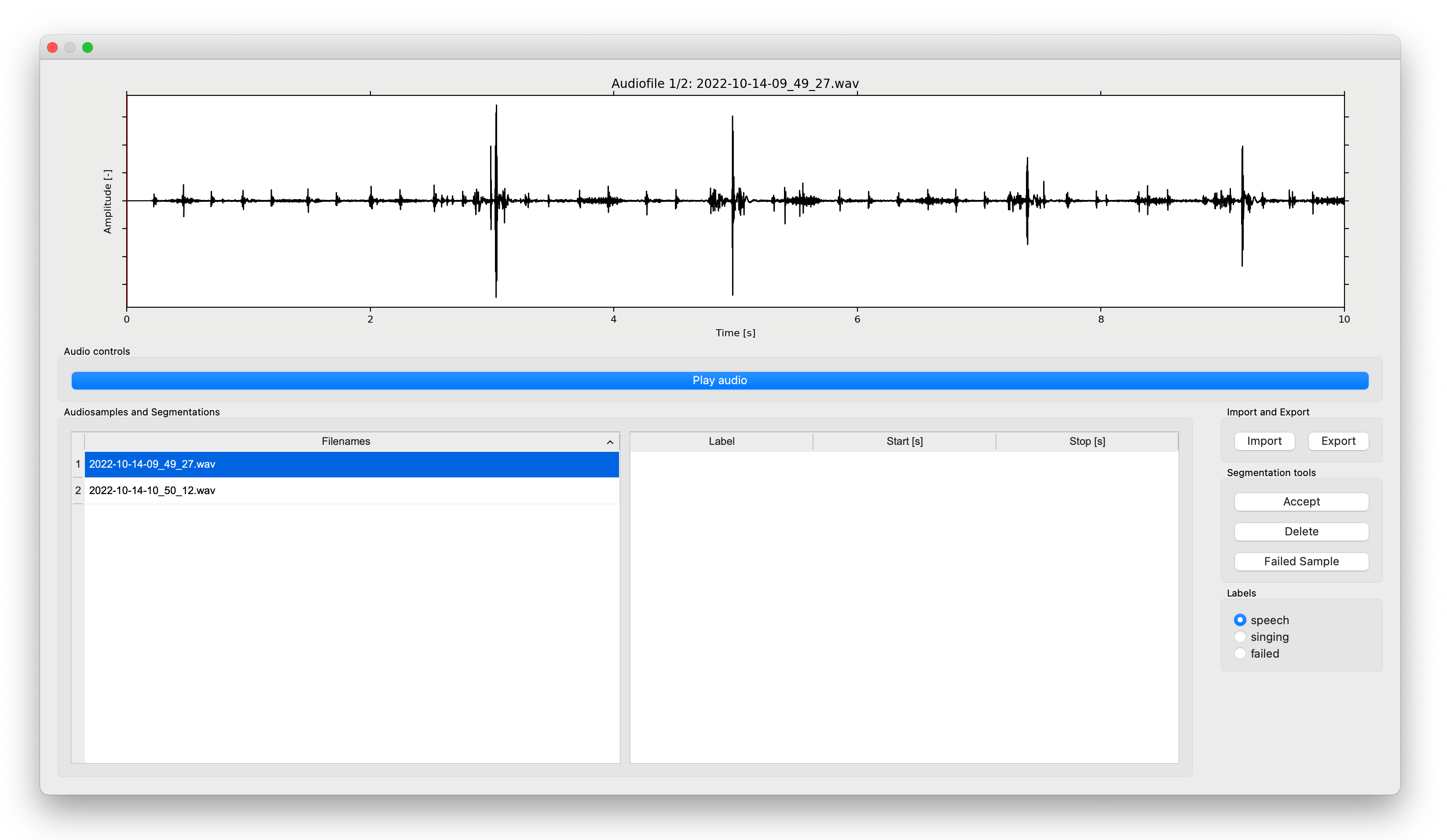 GitHub JohnTheDeere/audiolabeler