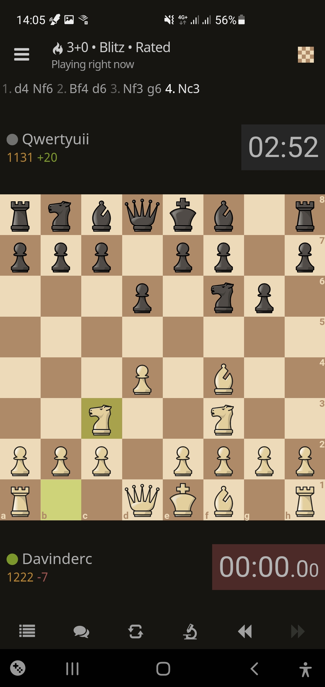 Opponents move didn't show up, lost on time · Issue 1558 ·