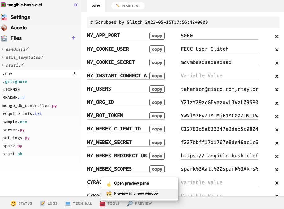 GitHub wxsdsales/webexfarendcameracontrol Control Pan/Tilt/Zoom