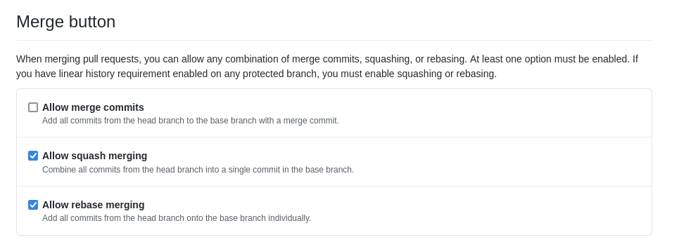 Disable Merge Pull requests · Issue #1285 · libretime/libretime · GitHub