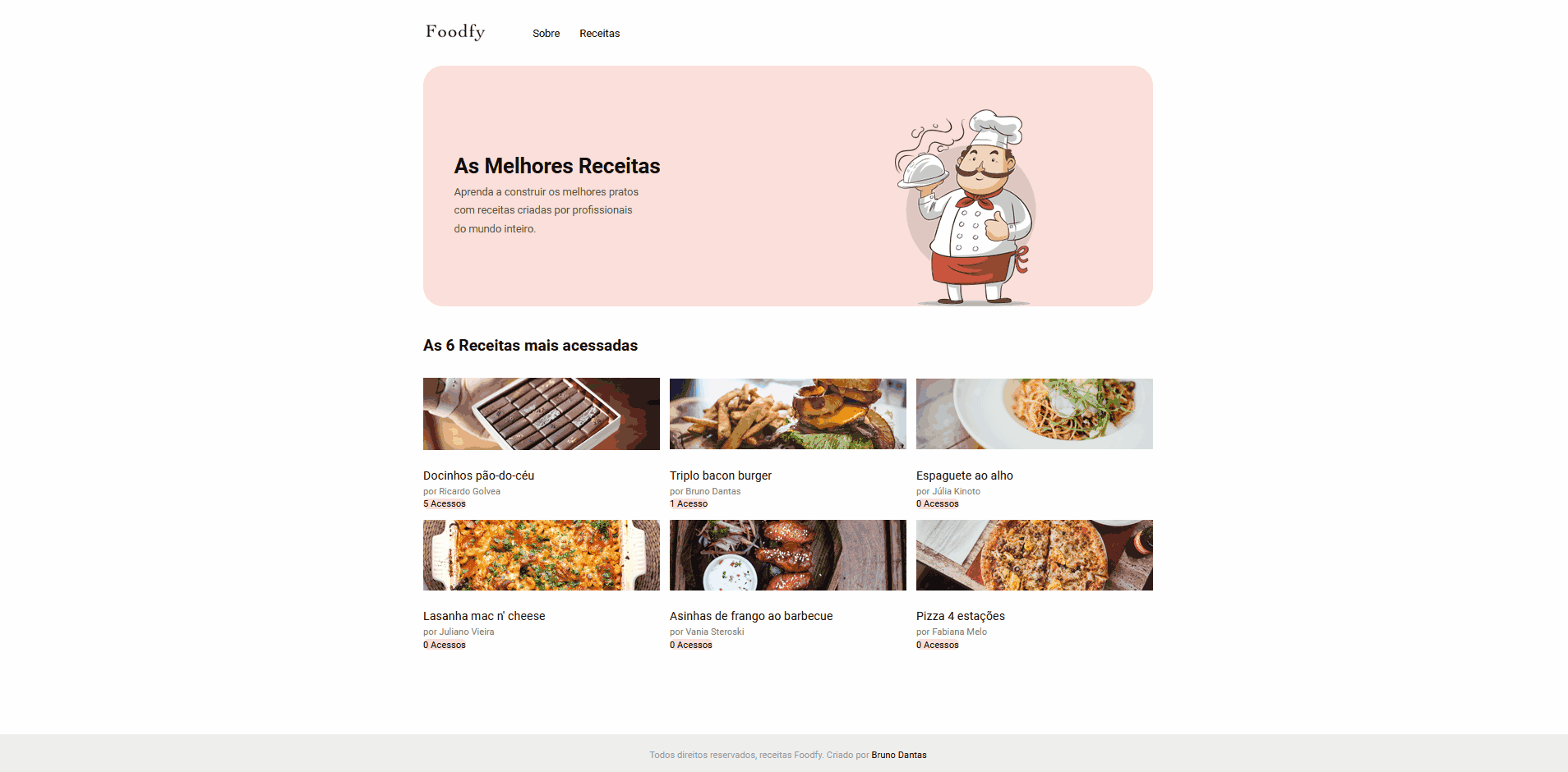 GitHub - brunotdantas/LaunchBase-foodfy-v2: Mesmo projeto foodfy ...