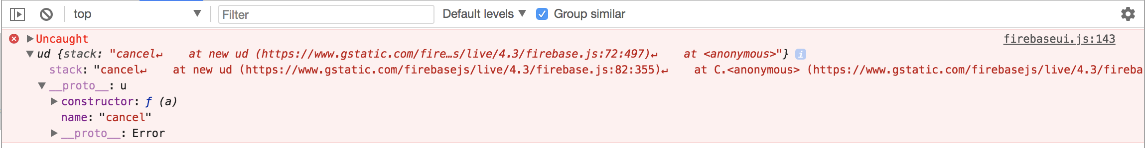 Uncaught error · Issue #328 · firebase/firebaseui-web · GitHub