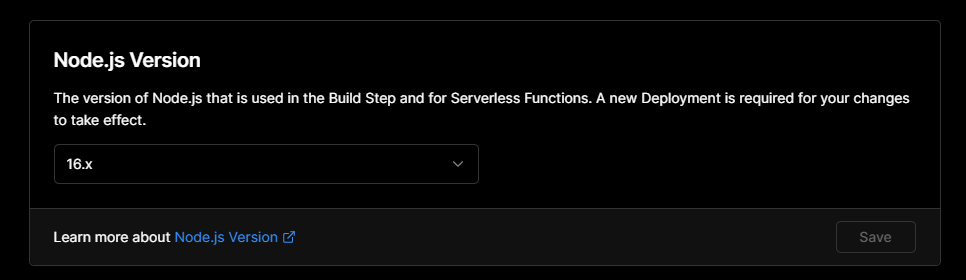 Functions running on wrong node version · vercel community · Discussion ...
