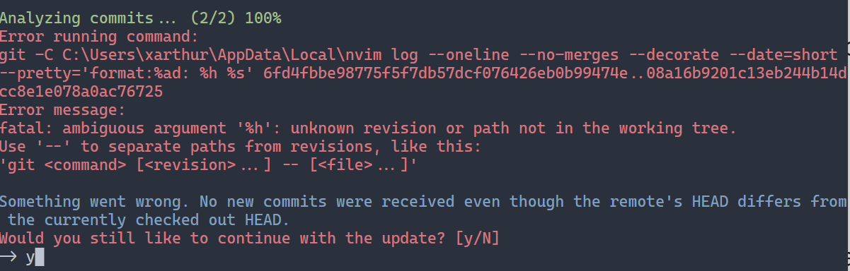 uu updates error reports · Issue #1048 · NvChad/NvChad · GitHub