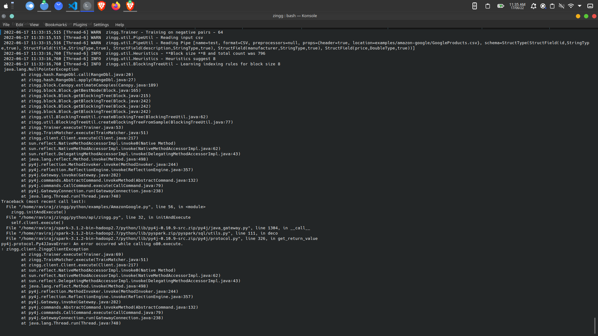 Null Pointer exception occures when "DoubleType" column has string data