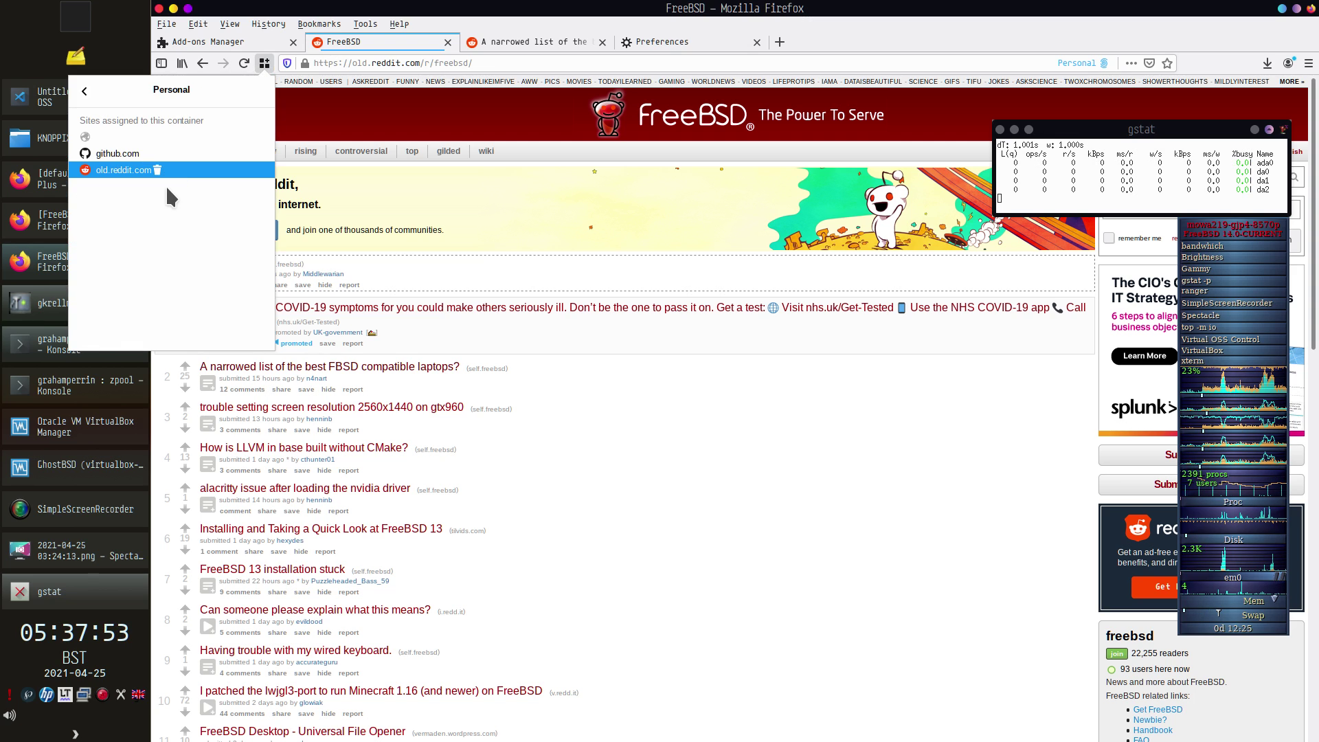 Memory-discarded tabs move to the default container when  relaunching/resuming Firefox · Issue #1719 · mozilla/multi-account- containers