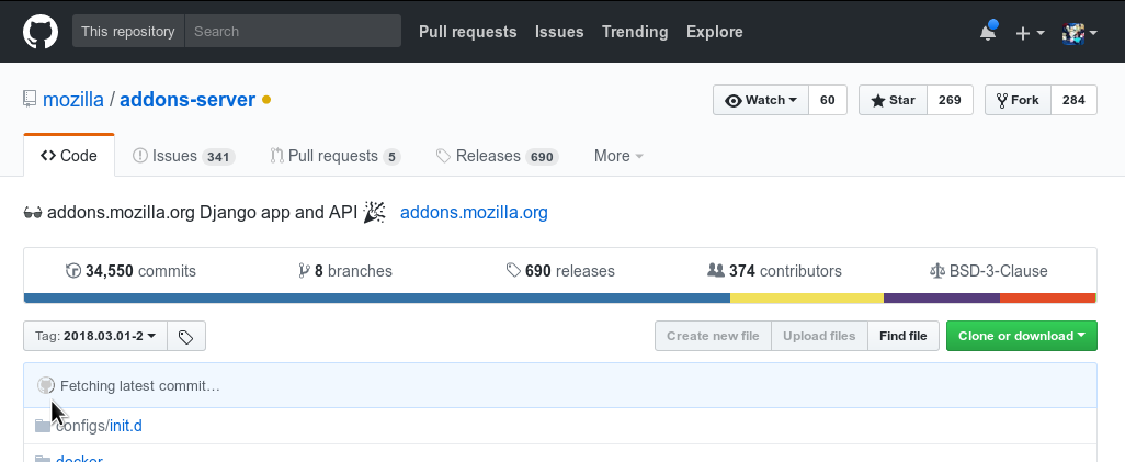 2018-03-02 00 00 03 github endlessly fetching latest commit
