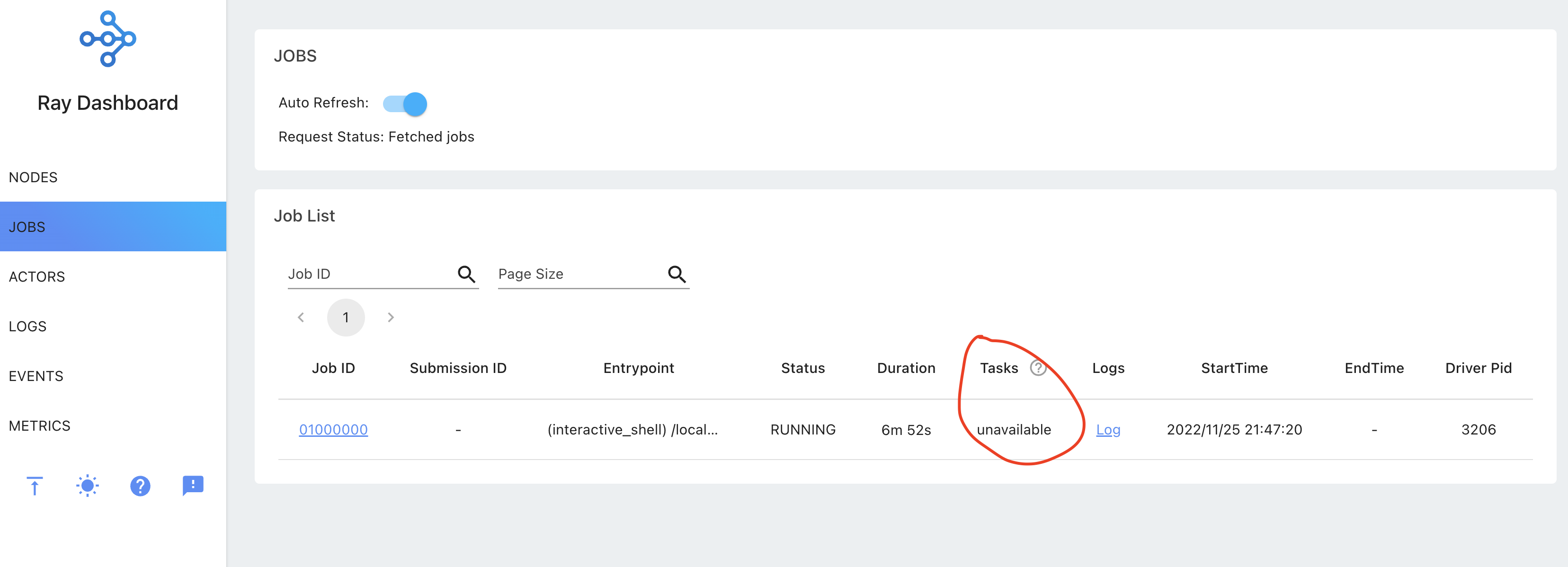 [Dashboard] Jobs page does not show tasks · Issue #30660 · ray-project ...