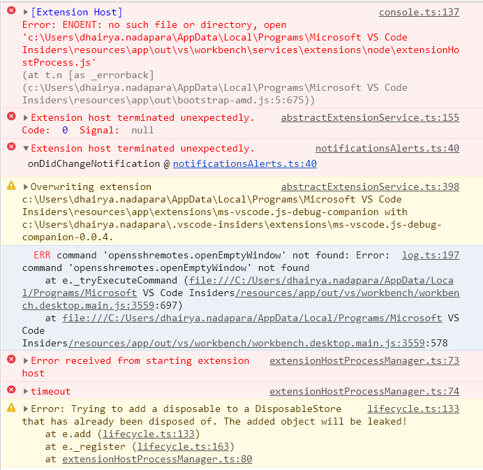 Remote Extension is not working in Insider build · Issue #92423 ...