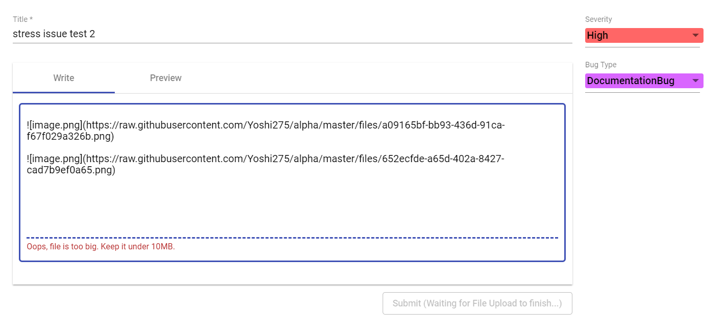 Error: Unable to submit after file submission fails · Issue #275 ...