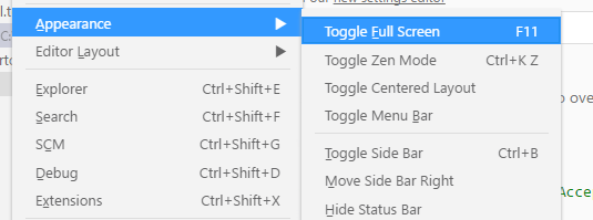 Selection in submenu not aligned · Issue #54732 · microsoft/vscode · GitHub
