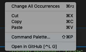 Change all occurences and Command Palette is in every editor · Issue ...