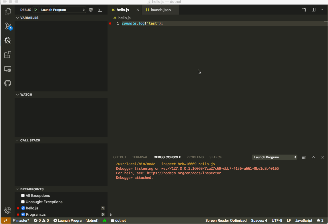 All debuggers don't start if any of them has problem while loading ...