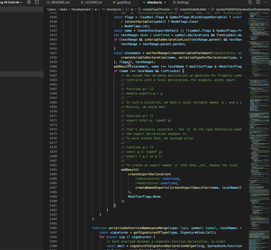 Minimap selection slows down scrolling considerably · Issue #85817 ...