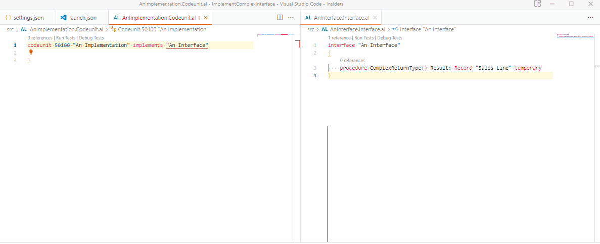 Implementing Complex Interface Bug