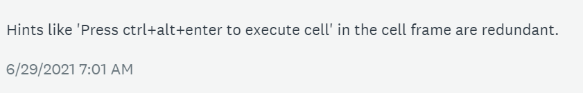 Native Notebooks - Allow users to hide cell status hint · Issue #127559 ...