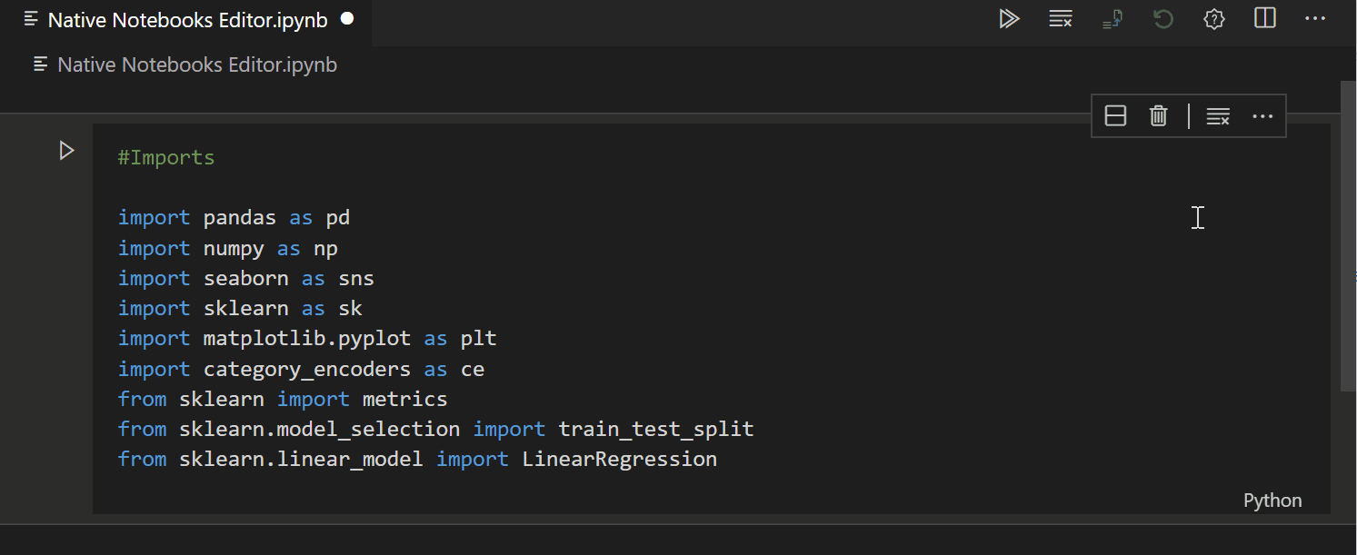 More Actions Drop Down Menu - Native Notebook Editor · Issue #103894 ...