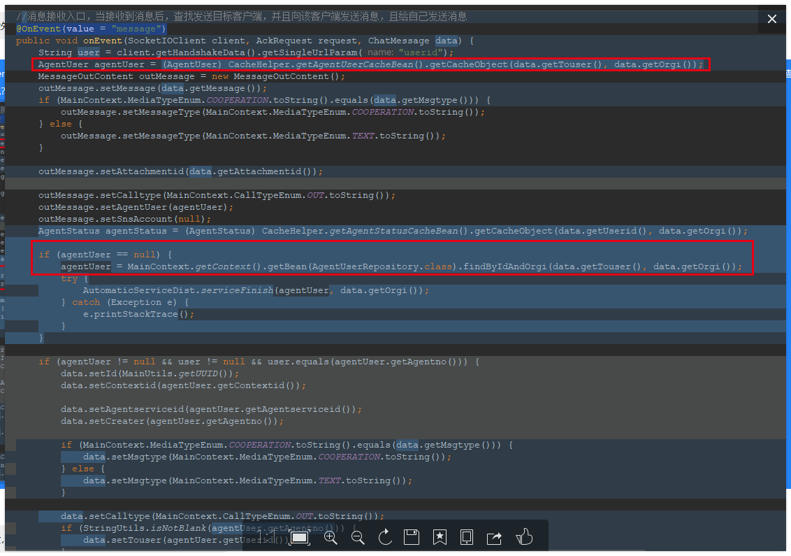 AgentEventHandler处理message消息时逻辑错误 · Issue #165 · cskefu/cskefu · GitHub