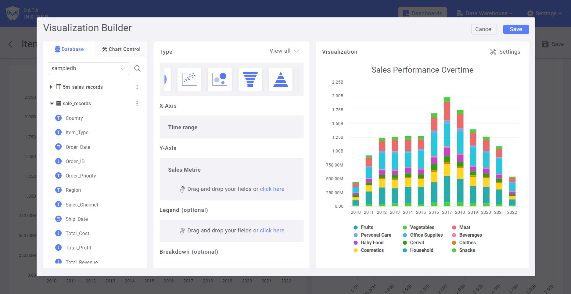 chart builder