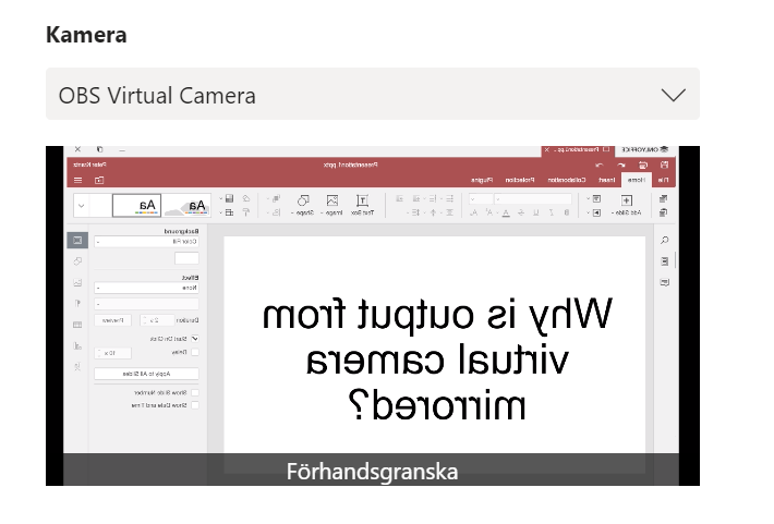 Virtual camera output is mirrored horizontally · Issue #3546 ...
