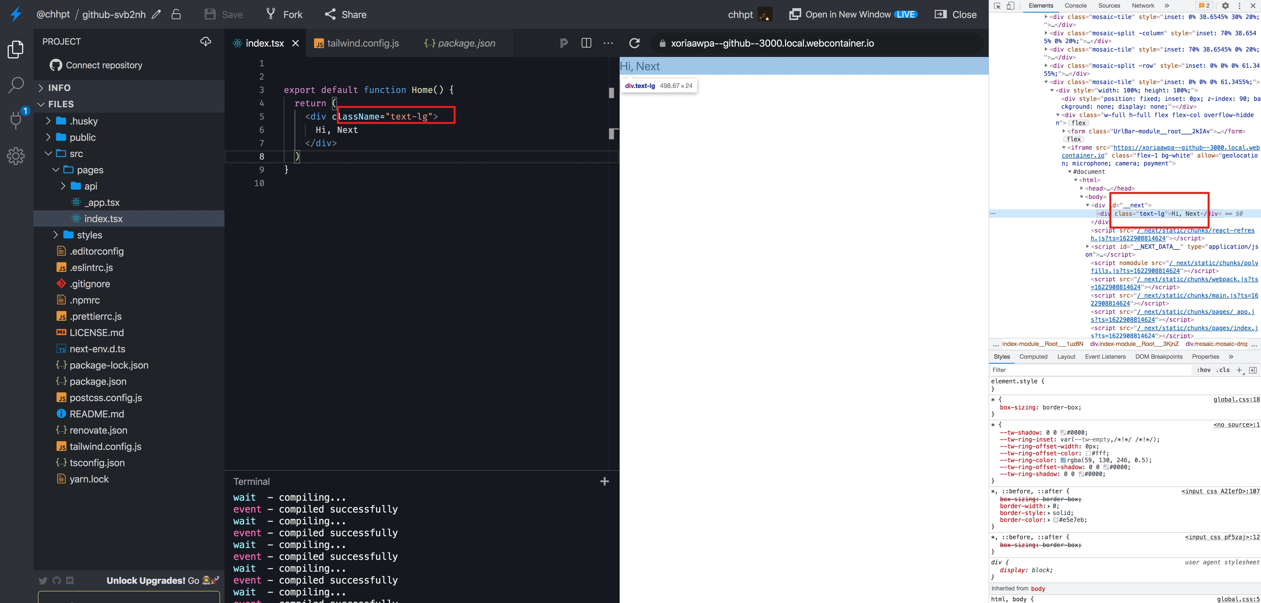 Jit mode not working in next.js · Issue #4566 · tailwindlabs ...