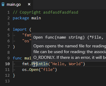 Comments in the beginning of file throw off code insight · Issue #1967 ...