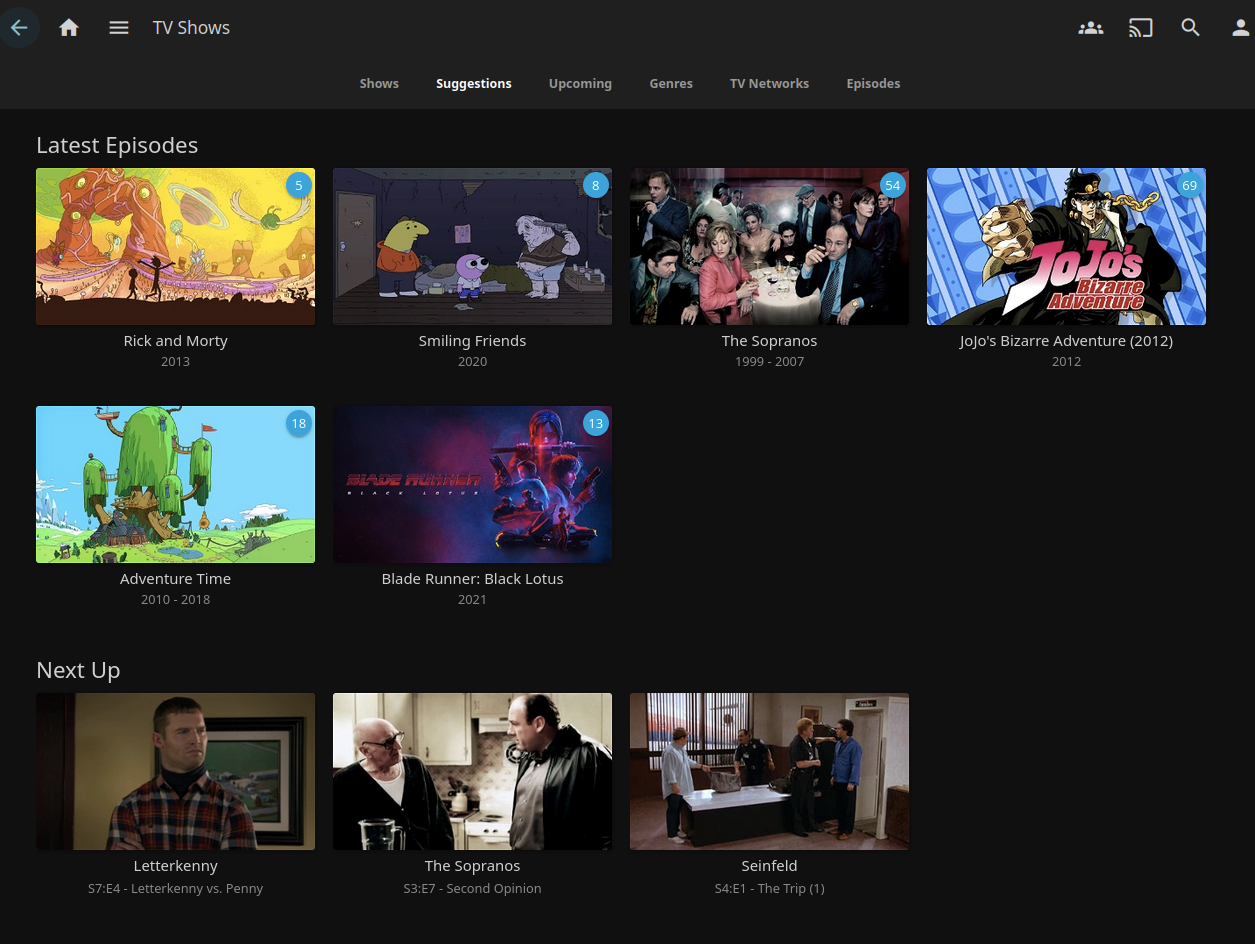 [Issue] Latest 10.8.5 breaks "Next Up" on Main Page using [jellyfin