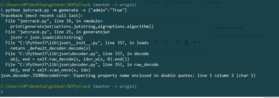 pycharm - python - pyjwt encode error rs384 algorithm... python3且安装了jwt使用报错 · Issue #2 · Ch1ngg/JWTPyCrack · GitHub