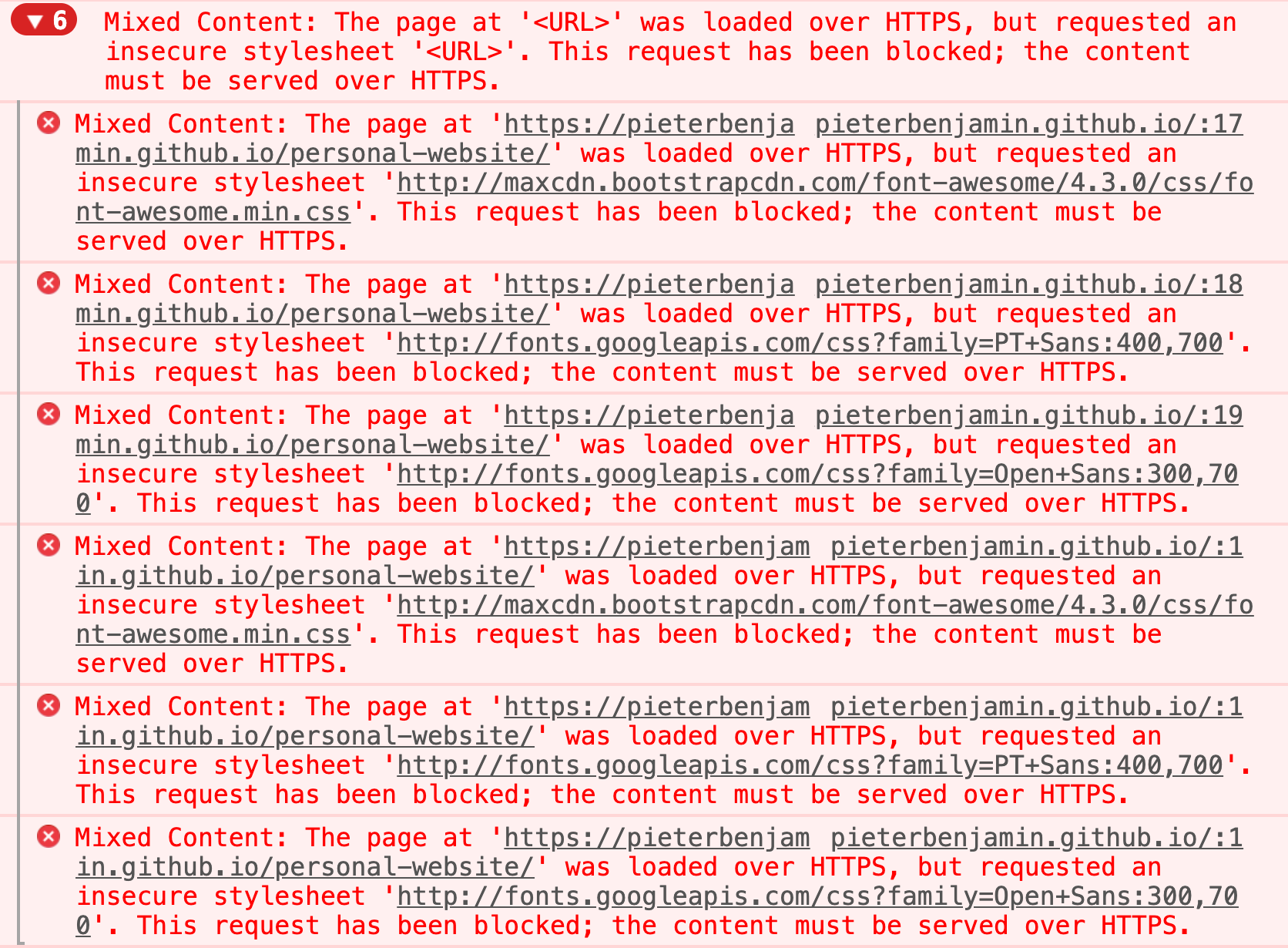 Github pages completely different from local · Issue #6 · diezcami ...