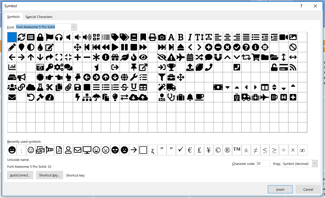 Missing Icons In Microsoft Word Fa 5 7 0 Issue 14614 Fortawesome Font Awesome Github