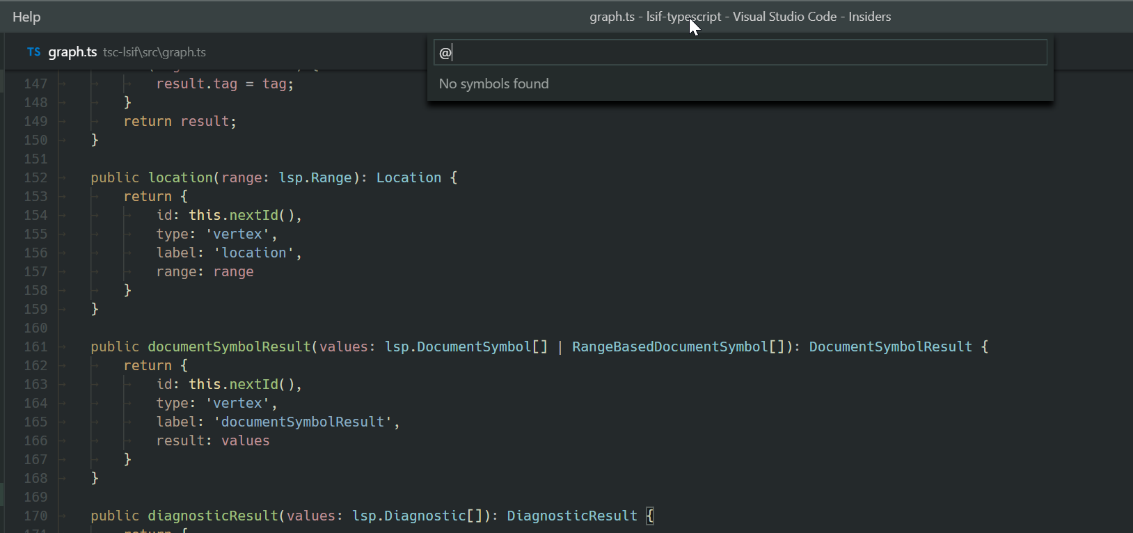 TypeScript doesn't list document symbols · Issue #64804 · microsoft ...
