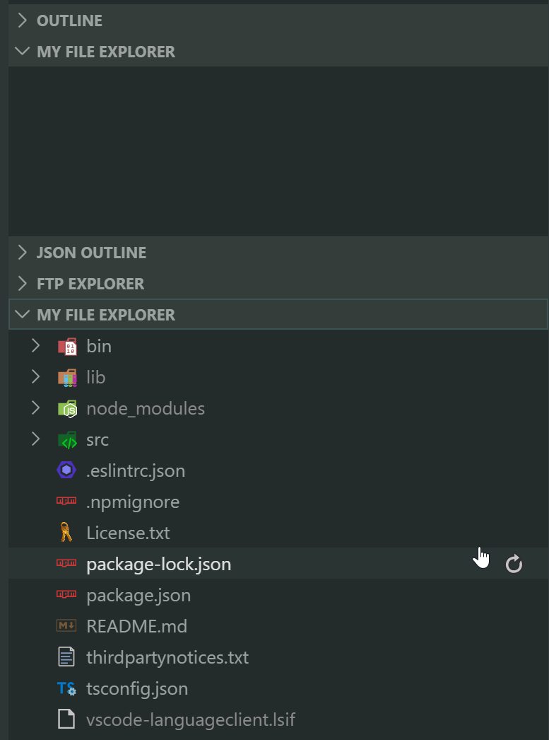 File Explorer shows up two time in extension sample · Issue #81713 ...