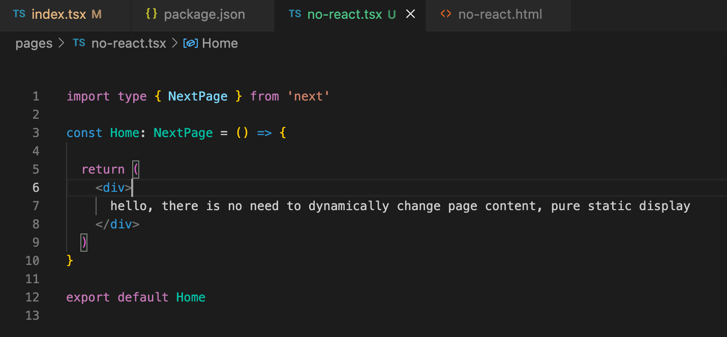 can export static page without react ? · vercel next.js · Discussion ... image.