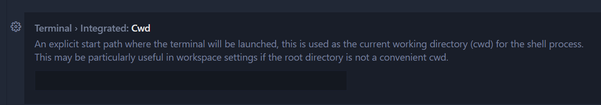 "open in integrated terminal" does not open the terminal in the ...