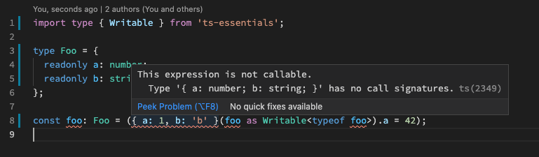 "Writable" example is weird · Issue #191 · ts-essentials/ts-essentials ...