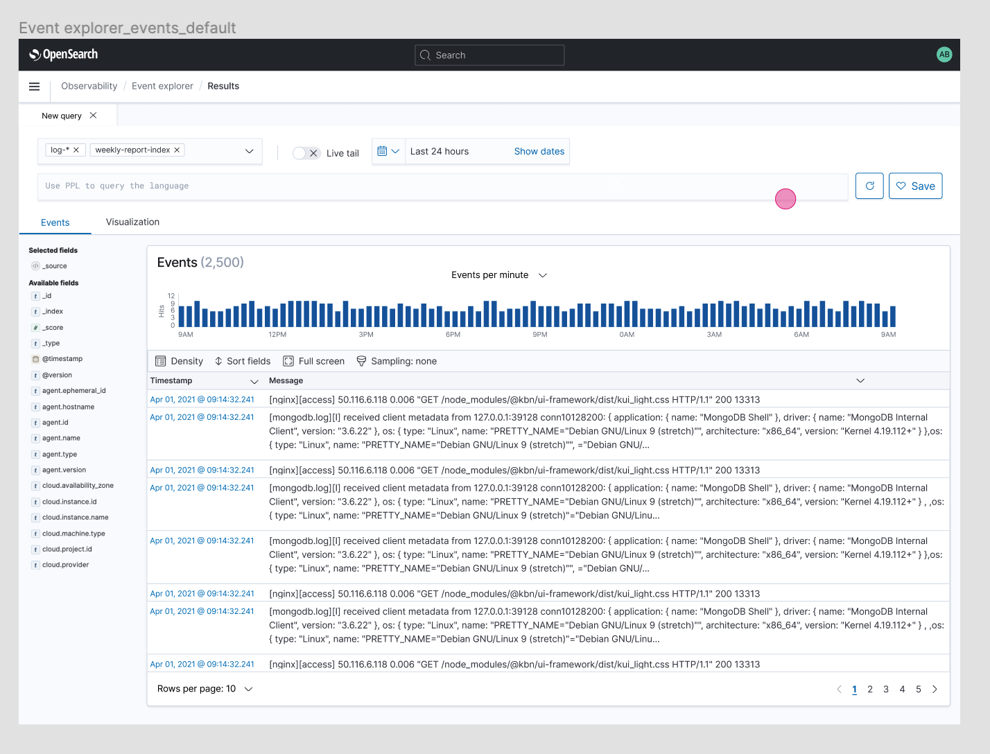 Observability - Event explorer · Issue #41 · opensearch-project ...